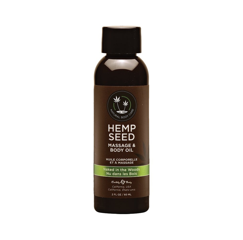 Earthly Body Hemp Seed Massage Oil-Naked in the Woods 2oz